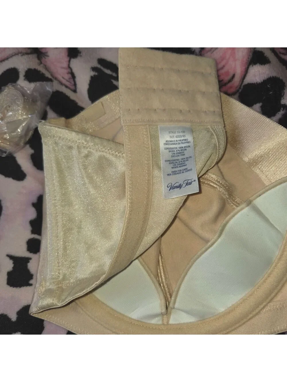 Vanity fair strapless bra New with detachable straps 42DD